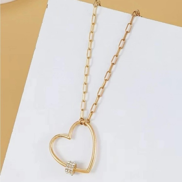 Gold Heart Rhinestone Waist Chain - Picture 2 of 3